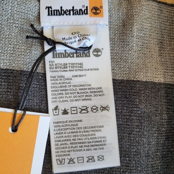 Timberland Logo Reversible Hat & Scarf Set - Picture 7 of 9